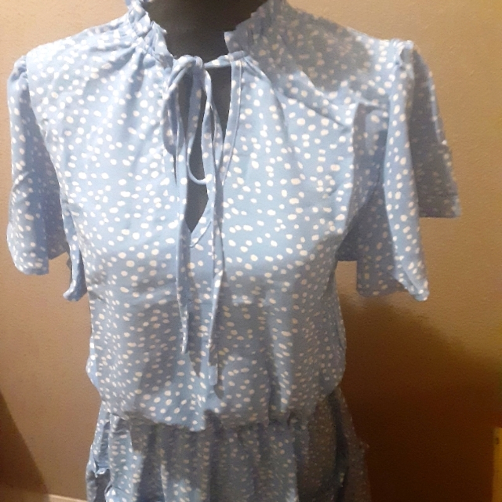 NEW Bohemian blue and white  Dress!!
